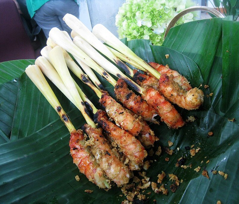 Saté (sate mu/kai) – สะเต๊ะ (Thais gerecht)